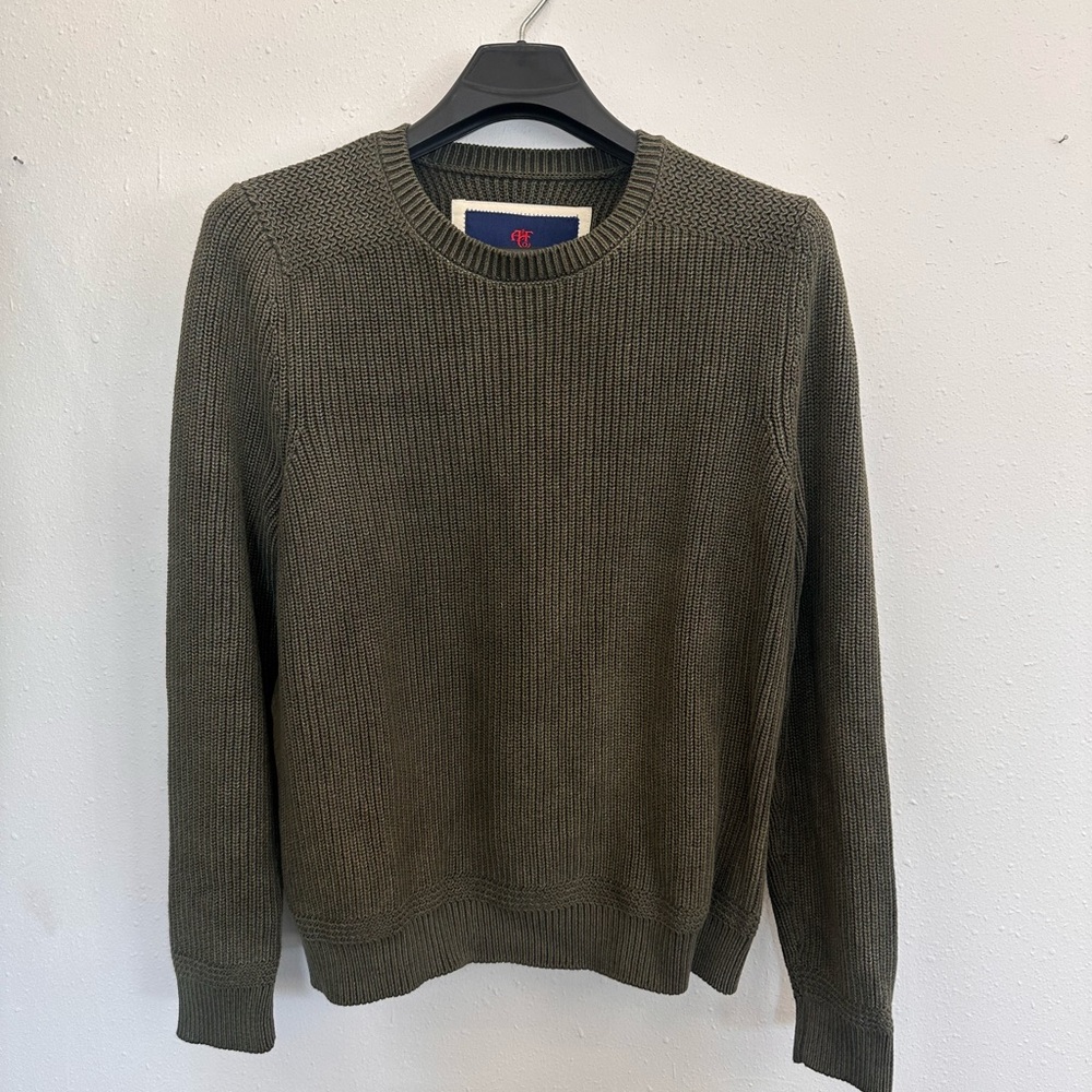 Abercrombie & Fitch 1982 collection sweater  - dark green knit